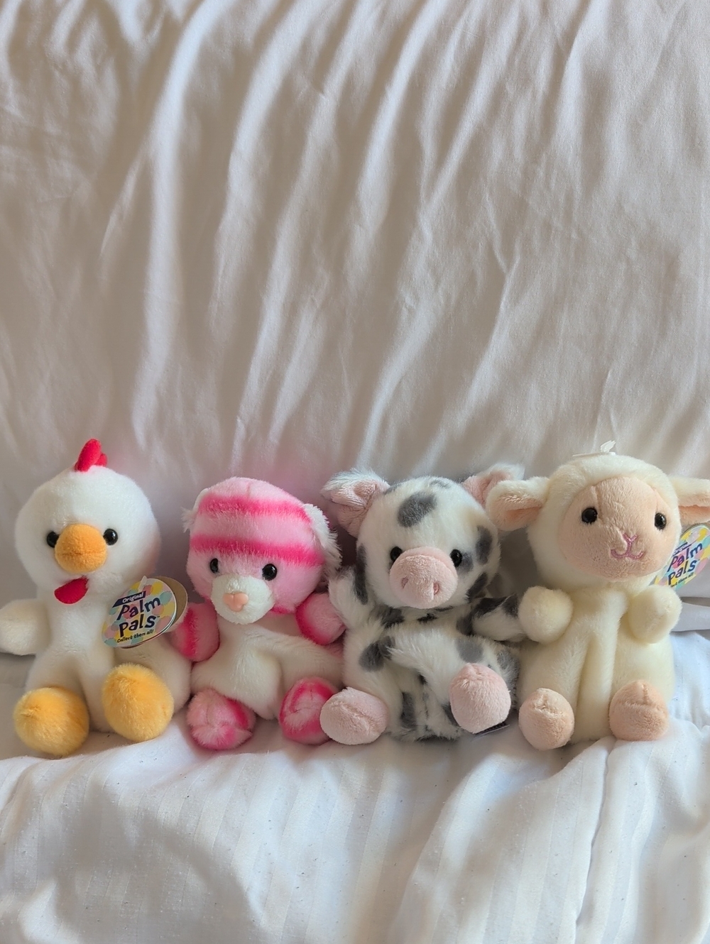 Bundle of 4 Palm Pals - 2 New With Tags - Aurora plush stuffed animals
